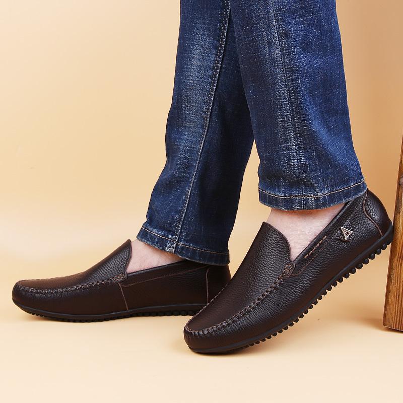 Модная мужская обувь из натуральной кожи, удобные мокасины для вождения, мужская классическая стильная обувь, свадебная обувь ручной работы, мужская повседневная деловая обувь