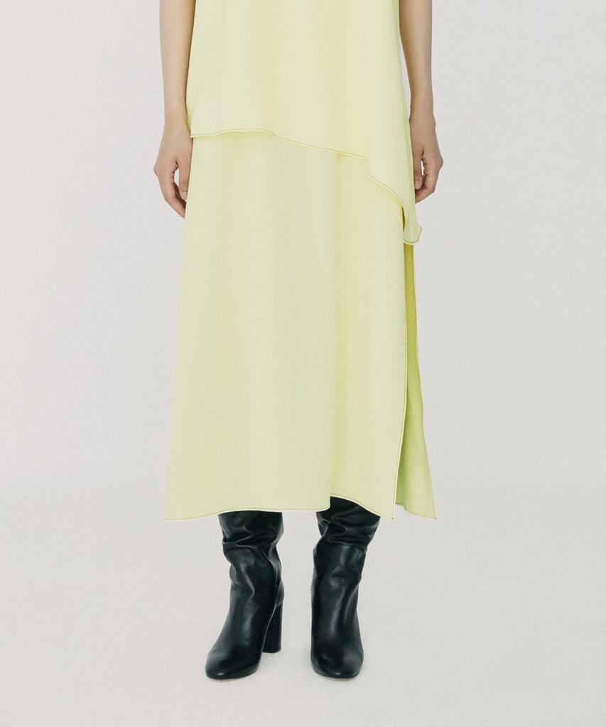 Onneu Unbal Twofold Maxi Dress Light Yellow
