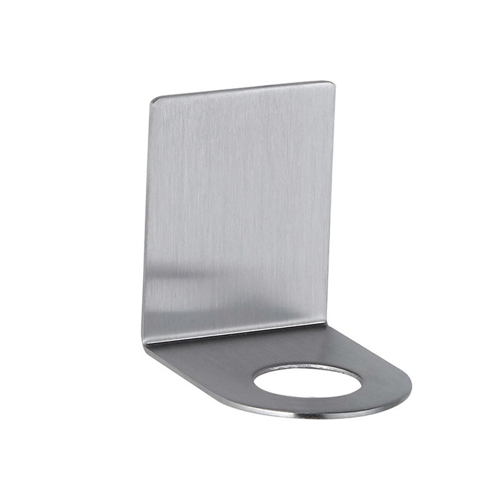 Stainless Steel Bottle Hanger Stand Free of Punch Wall Mounted Metal Hook Soap Bottle Holder