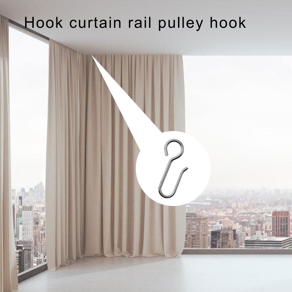 Metal Curtain Hooks for Drapes 30 Pack Drapery Hooks Curtain Track Hooks Hanger S Hooks Hardware for Ceiling Curtains