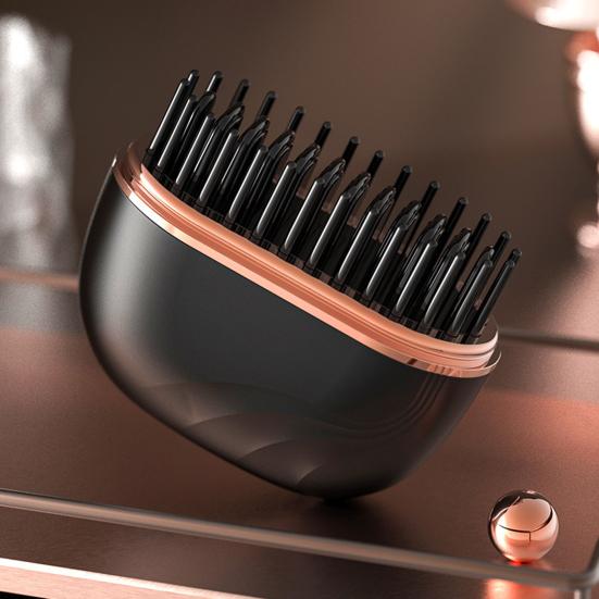 Мини-расческа-выпрямитель для волос 3 регулируемых температурных режима Перезаряжаемая Портативная Дорожная Легкая Быстрый нагрев