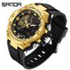SANDA New Electronic Watch Hundred Beasts Green Light Waterproof Fashion Trend Black Technology Multi -functional Shock -proof Men's Watch