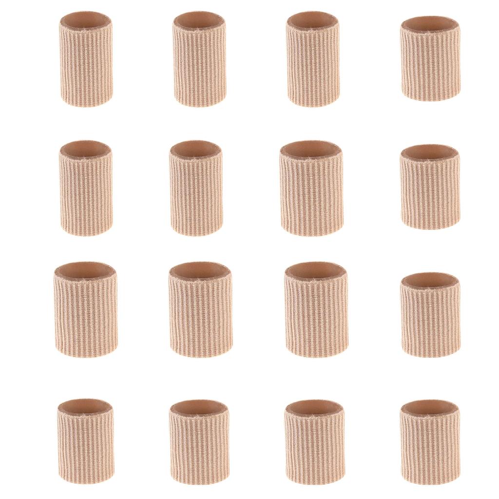 Toe Cushion Tube Toe Sleeves Soft Gel Corn Pad Protectors For Cushions Corns, Blisters, Calluses, Toes (16 Pieces, Mixed Size Toe Cushion Tube)