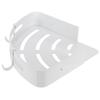 White Toilet Triangular Basket Hotel Bathroom Single Layer Aluminum Shelf for Bathroom