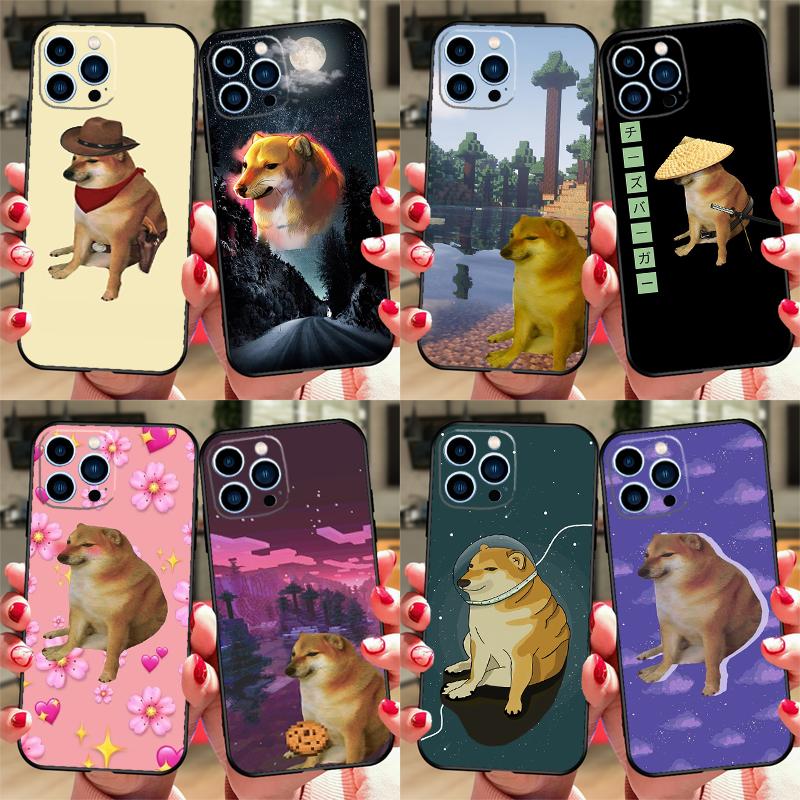 Смешной чехол с собакой Доге для Samsung Galaxy S24 FE S20 FE S21 S22 S23 S24 S25 Ultra S9 S10 S25 Plus