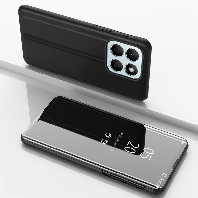 Умный зеркальный противоударный чехол для телефона для Samsung Huawei Honor Xiaomi Redmi iPhone OnePlus Магнитный флип-чехол из искусственной кожи