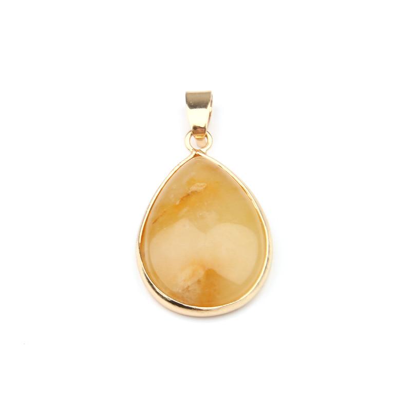 Натуральные камни разных видов в виде капли для изготовления ожерелья,браслета