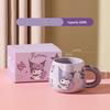 Официальная милая мультяшная керамическая кружка Sanrio для девочек, для кофе или воды