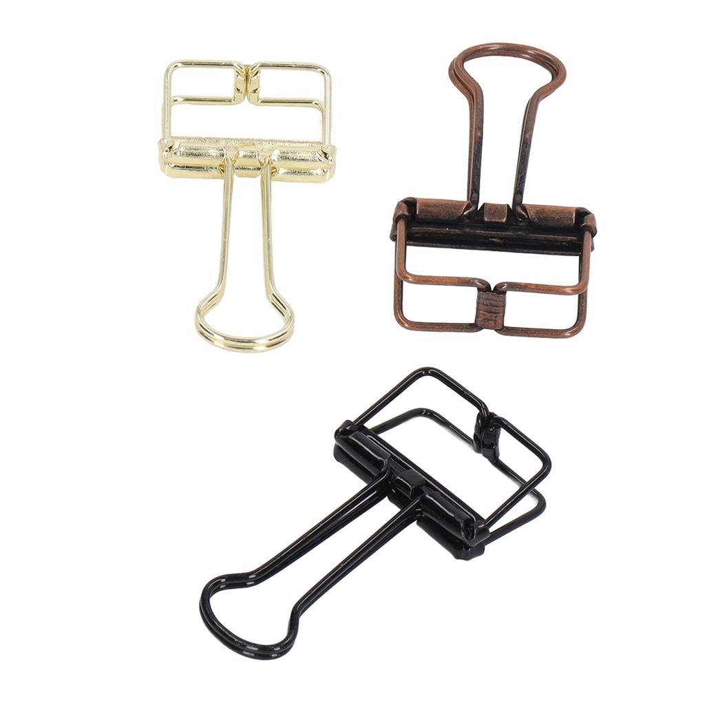 80 шт. полых зажимов 0,7 дюйма прочные металлические полые крепкие зажимные зажимы для бумаги для домашнего офиса