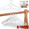 5/10PCS Multifunctional Waves Hangers Support Drying Rack Plastic Clothes Rack Tie Hanger Hanger Belt Storage Closets Organizers