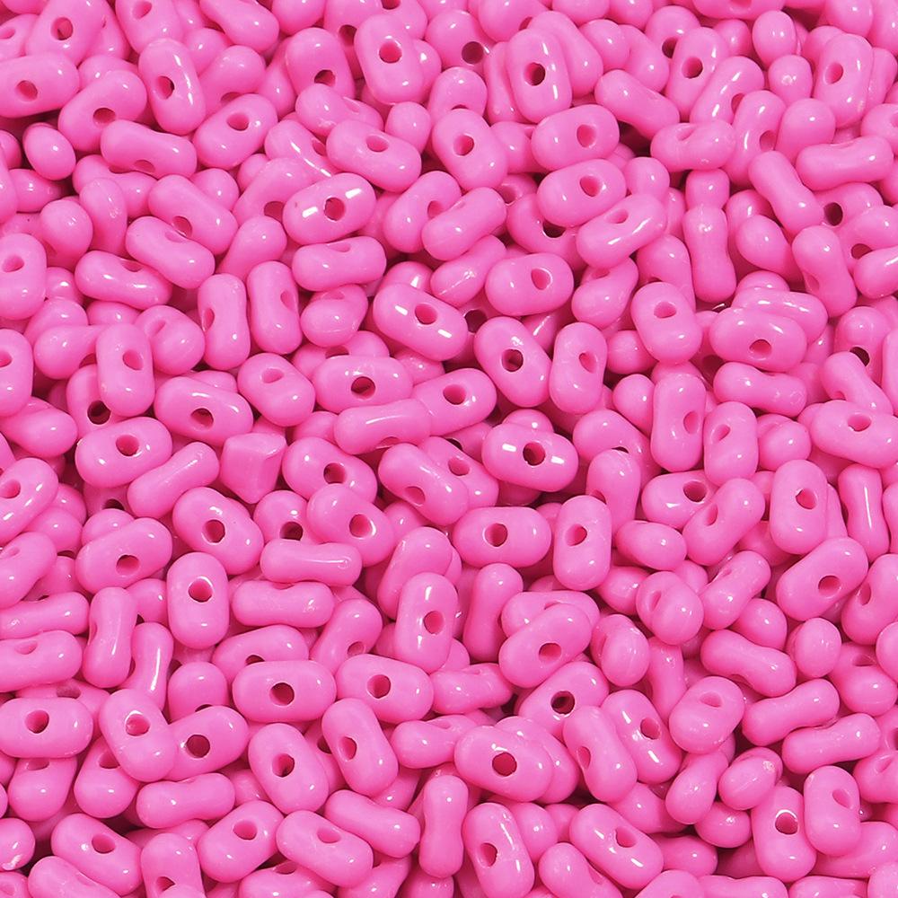 Acrylic Solid Color Peanut Beads for Handmade Jewelry and Accessories