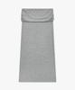 MONGDOL Складная Ленточная Длинная Юбка Серая Mdsk034Gray