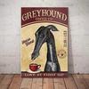Y1,Vintage Greyhound Dog Coffee Co Love At First Sip School Garden Farm Girl Poster Metal Aluminium Tin Sign  Wall Decor-