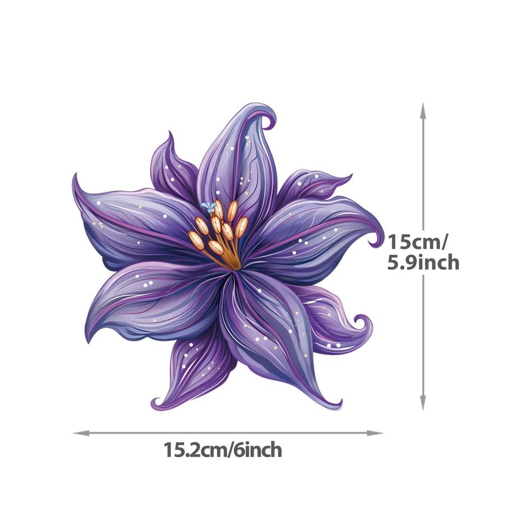 15 см Цветочная серия Термонаклейка На Одежду Индивидуальный Логотип Сделай Сам Наклейки На Одежду Футболки Толстовки Термоперенос Наклейка