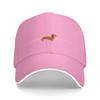 Custom Dachshund Heartbeat Baseball Cap Unisex Women Adjustable Hotdog Badger Wiener Sausage Dog Dad Hat Streetwear