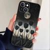 Чехол для телефона 'Звездная ночь' причудливый пейзаж для iPhone 16,15,14,13,12,17,Pro Max,Plus Силиконовый Черный чехол