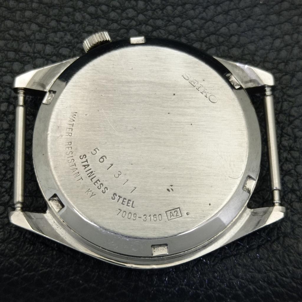 JAPAN VINTAGE SEIKO AUTOMATIC 7S36A MENS GREEN COLOR DIAL WATCH A701408-5 R206b-a701408