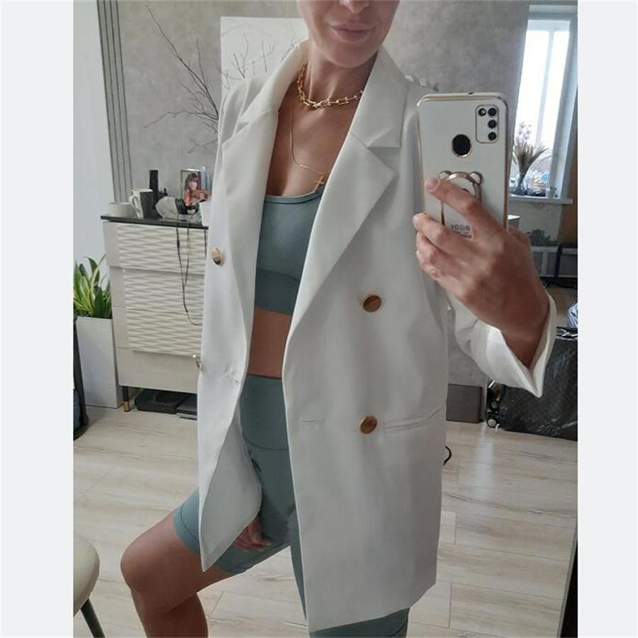 Азиатский размер модный повседневный женский однотонный пиджак с карманами костюм с длинным рукавом кардиган разноцветные пиджаки куртка