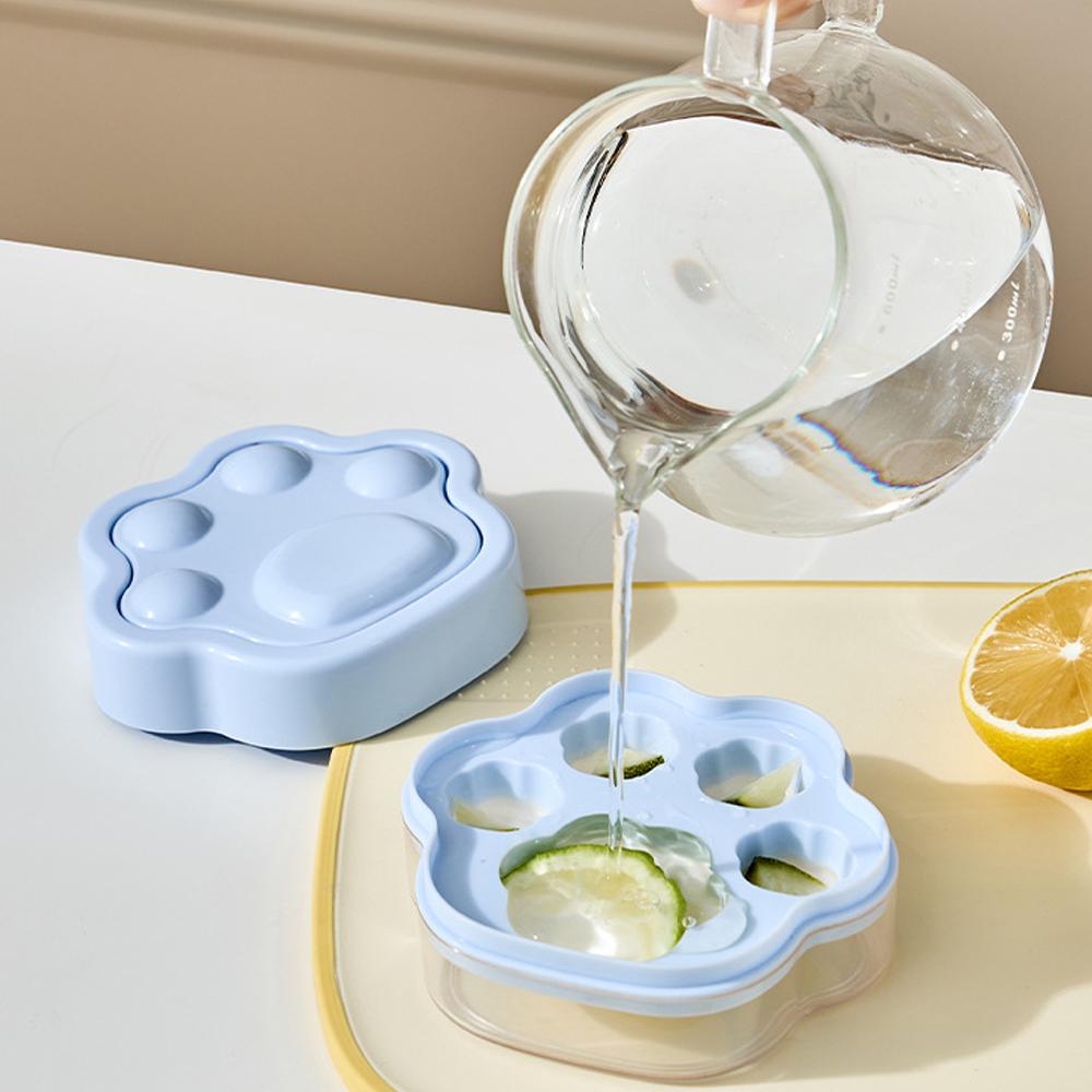 Cat-Claw Ice Cube Trays with Lid, Storage Container, Ice Ball Maker Mold, for Chilling Whiskey Tea Coffee