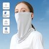 Hanging Ear Headband Ice Silk Sunscreen Mask Head Face Neck Gaiter Face Cover Scarf Headband Scarf