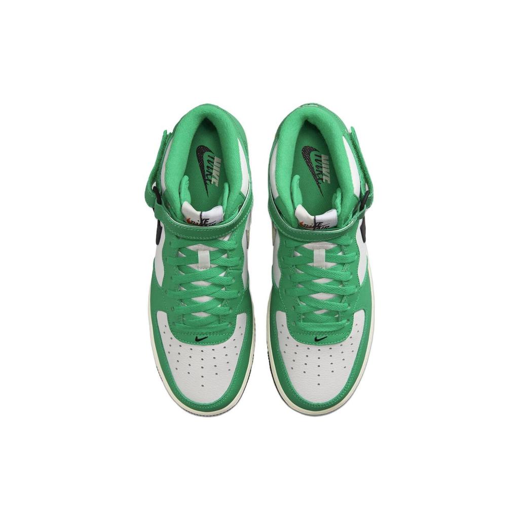 Nike Air Force 1 Mid 07 LV8 Split - Stadium Green Мужские кроссовки Summit-Белый Черный Кокосовое Молоко DZ2554-100