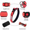 Reflective Dog Collar Soft Neoprene Padded Nylon Pet Puppy Collar Adjustable Medium Large Dog Collar with Quick Release Buckle