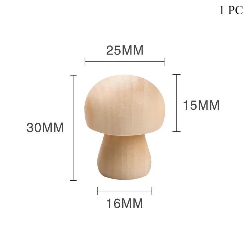 Незаконченный деревянный гриб, натуральный деревянный гриб, сделай сам, поделки, живопись, граффити, куклы-прищепки, украшение, сделанное своими руками, детская игрушка, декор