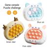 1pc Quick Push Up Game Light Up Fast Push Electronic Puzzle Console Antistress Fidget Toys For Kids Fun Electronic Game 3 Colors