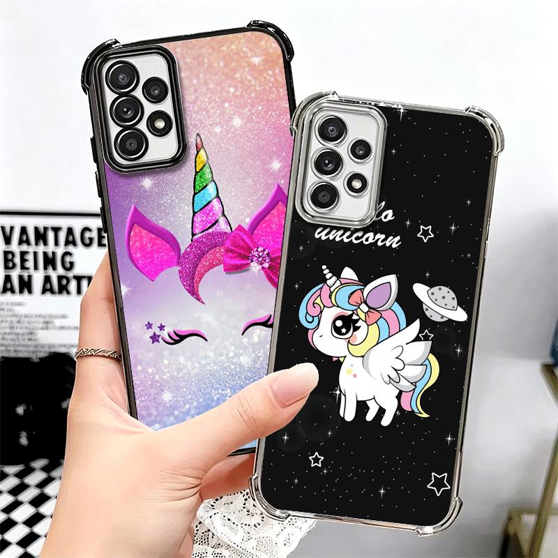 Pink Unicorn Rainbow Soft Phone Case For Samsung A17 A27 A07 A37 A57 A16 A56 A15 A55 A14 A54 A13 A53 A26 A36 A25 A35 A24 A34 A23