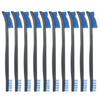 Motanar 10 Pack Double End Utility Gun Cleaning Brushes 7" Brass Steel Nylon Bristles Brush (Blue Nylon)