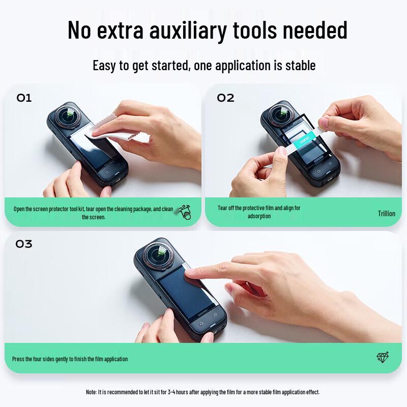 llano Защитное стекло для экрана для Insta360 X4/X5