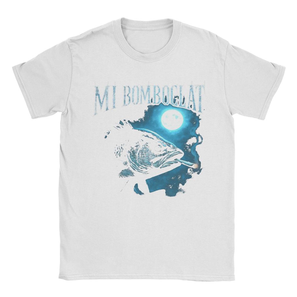 Mens Womens Funny Bomboclat Fish Meme Shirt Pure Cotton Graphic Printed T-Shirt Clothing Outfits