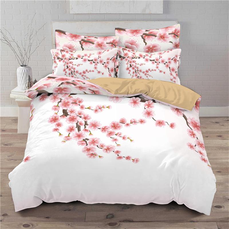 Lucky Cat Bedding Collection For Kids Girls Boys 3D Print Floral Duvet Cover Collection Microfiber Chinese Traditional Style Comforter Cover
