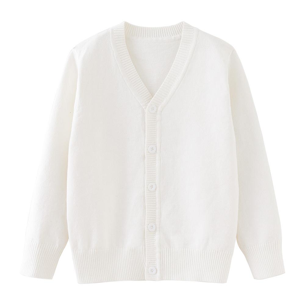 Школьная форма Детская куртка с длинными рукавами Детский свитер Кардиган Одежда для родителей и детей Вязаный кардиган для детей среднего и большого размера