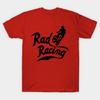 Мужская черная футболка с принтом Rad Racing Печать на трансферной бумаге без вырезания Хлопковая футболка