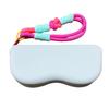 Silicone Glasses Bag Portable Protective Glasses Case Scratch-Resistant Eyeglasses Pouch Hanging Protective Cover with Lanyard
