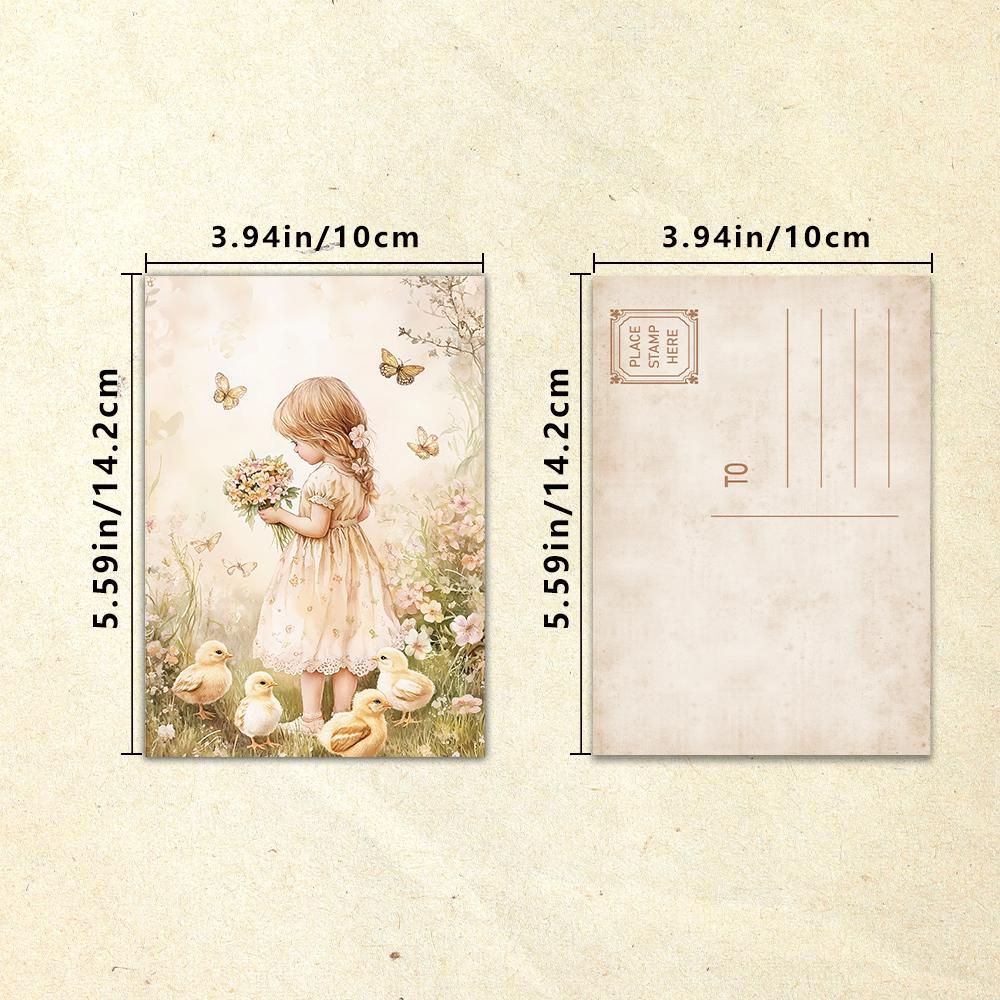 32 шт., пасхальные открытки, рустикальные, наклейки на стену, почтовые открытки, поздравительные открытки, открытки для DIY, сувенирные открытки, украшения