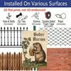2D Flat, 1pc Bober Wall Art Decor - Whimsical Beaver Drinking Beer Design, Retro Aluminum Metal Sign for Home, Cafe, Bar & Party, 12x8 Inch (30x20cm