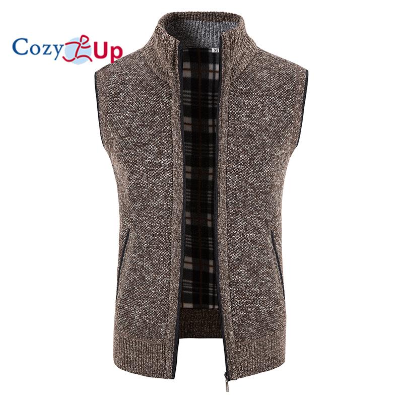 Cozy Up мужской бархатный утолщенный жилет с воротником-стойкой, куртка, свитер, пальто, кардиган