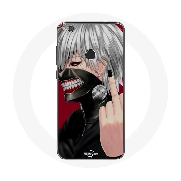 Coque pour Huawei P8 Lite 2017 Tokyo Ghoul Kaneki Ken Masque Anime doigt