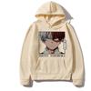 Hot Anime My Hero Academia Shoto Todoroki Graphic Print Hooded Men Women Hoodies Oversized Casual Sweatshirt Harajuku Streetwear