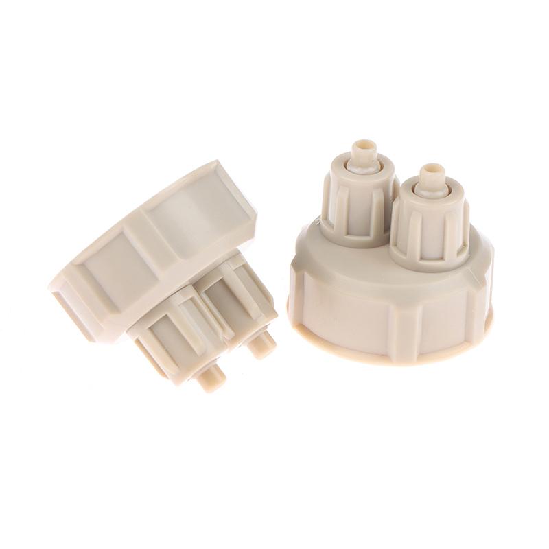 2Pcs Co2 System Tube Valve Guage Bottle Cap Diy Air Diffuser Generator Tool