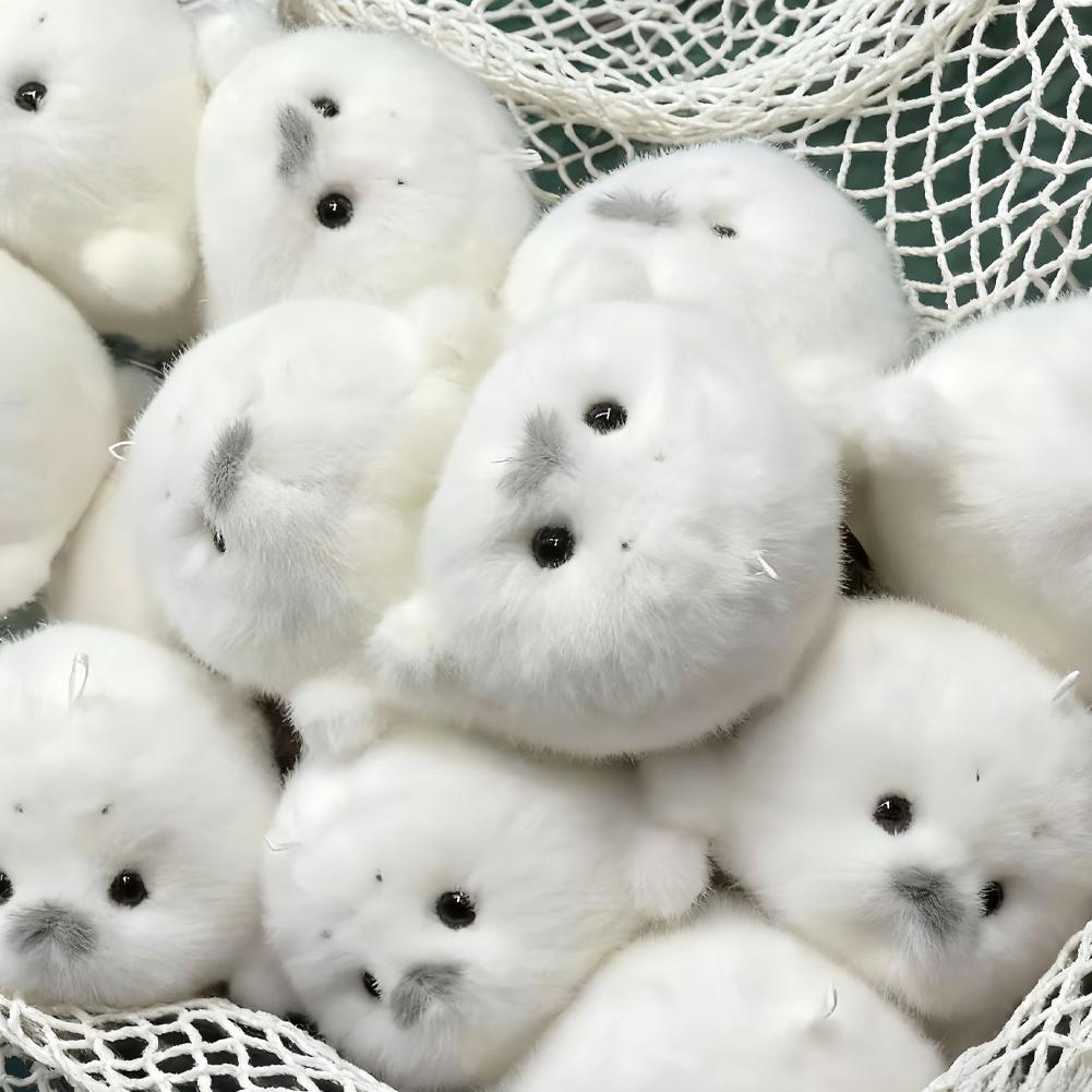 Милые плюшевые брелоки в виде тюленей, мягкие кавайные плюшевые тюлени, подвеска в виде животного, украшения для автомобиля, модный брелок в виде мягкой игрушки, аксессуары для ключей от автомобиля