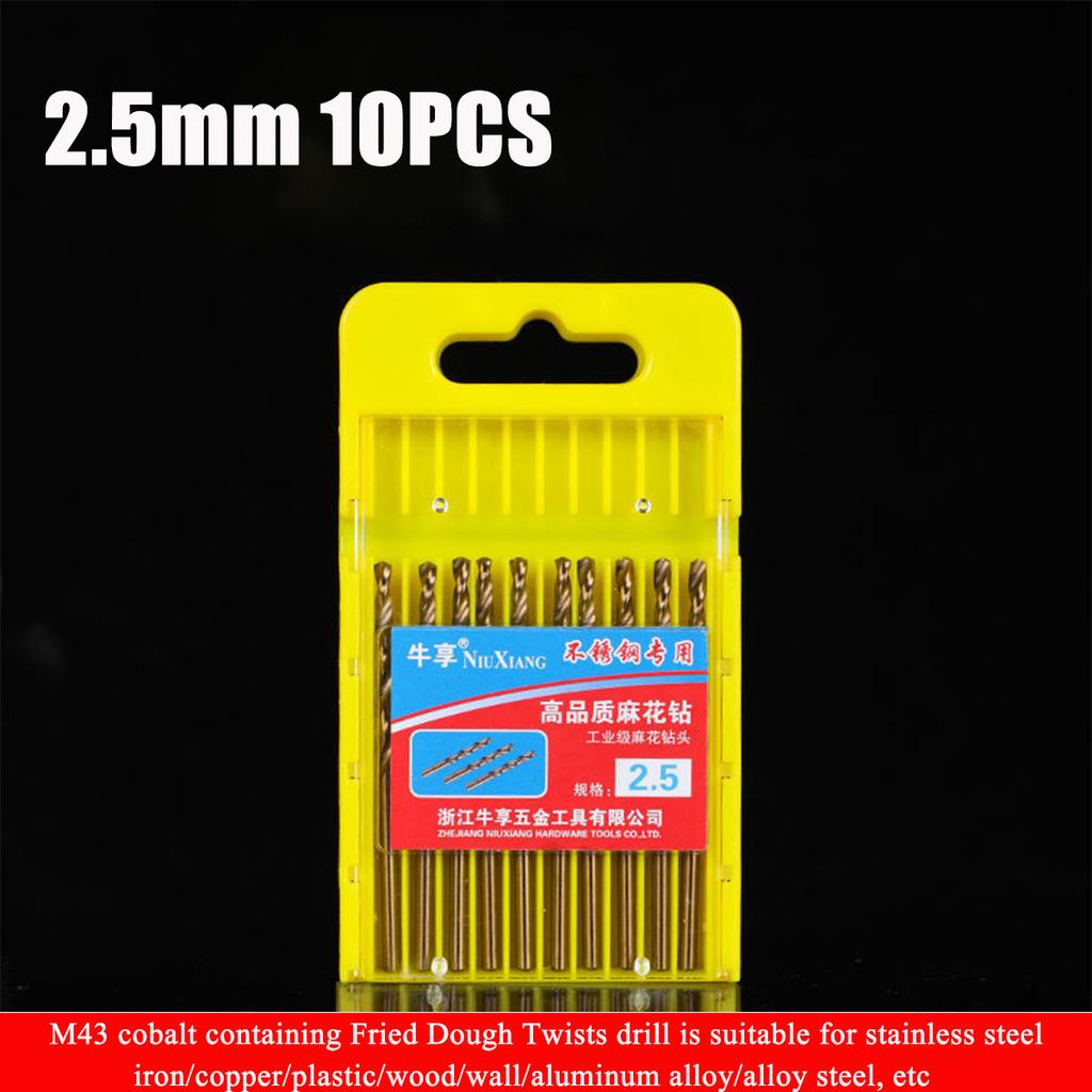 Twist Drill,Drill Bits For 10 PCs Twisted Drill Bits For High Steel Straight Shank Woodworking Drilling Tool(2.0,2.5,3.5mm)