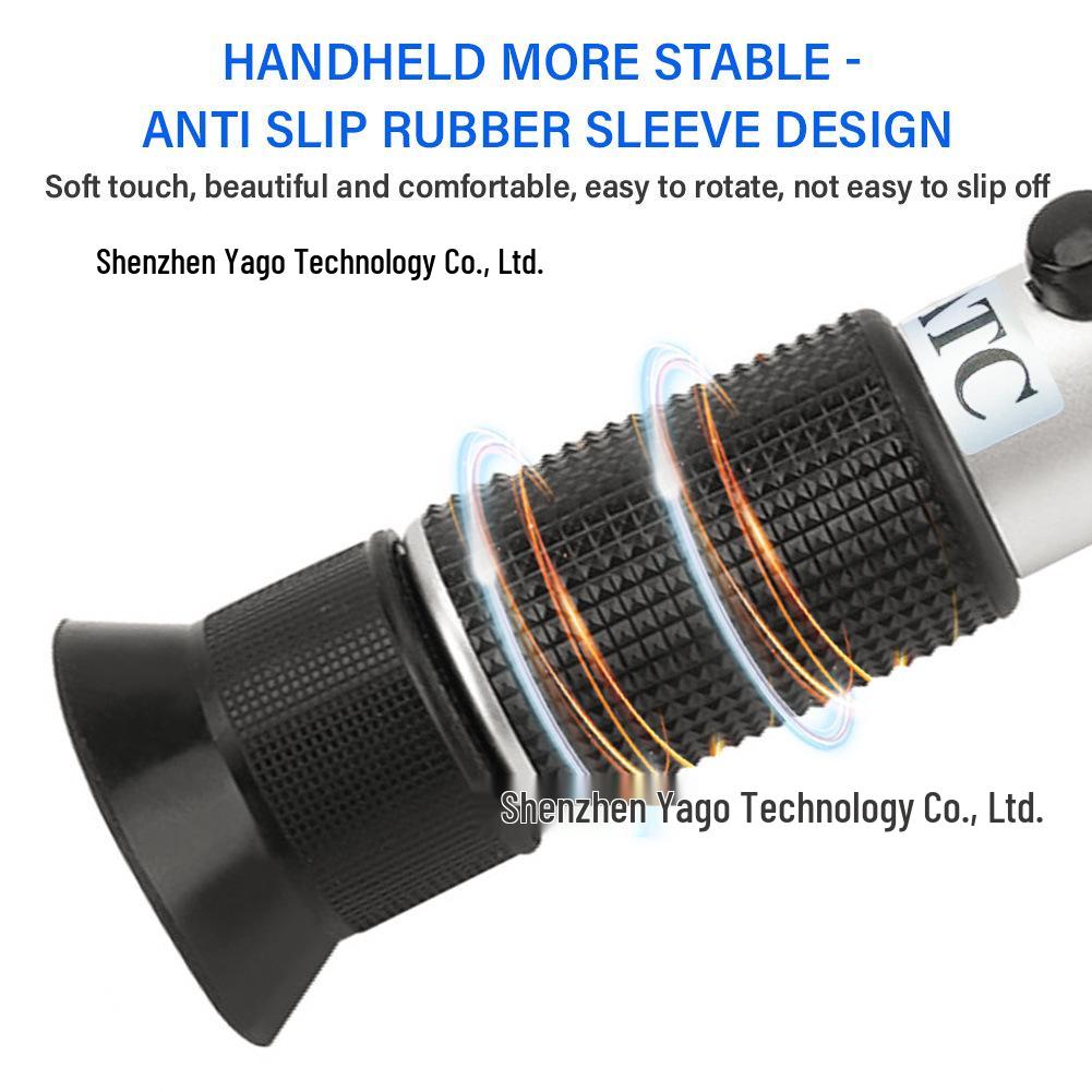 Handheld Refractometer 0-40% Brix Sugar & 0-25% Red/Fruit Wine Concentration Tester