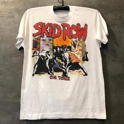 2024 Skid Row Мода Skid Row Метал Рок Группа PHOP Взрыв Уличный С коротким рукавом Европейская Уличная Банда Красивая Футболка Тренд