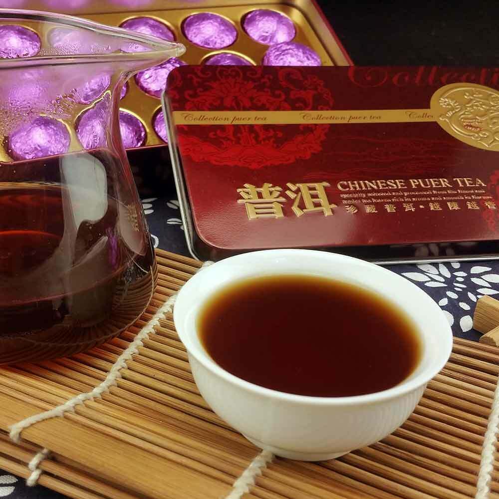Top Grade Jasmine Mini Tuocha Ripe Puer, Delicate Box Pack Shu Puerh Tea 75g