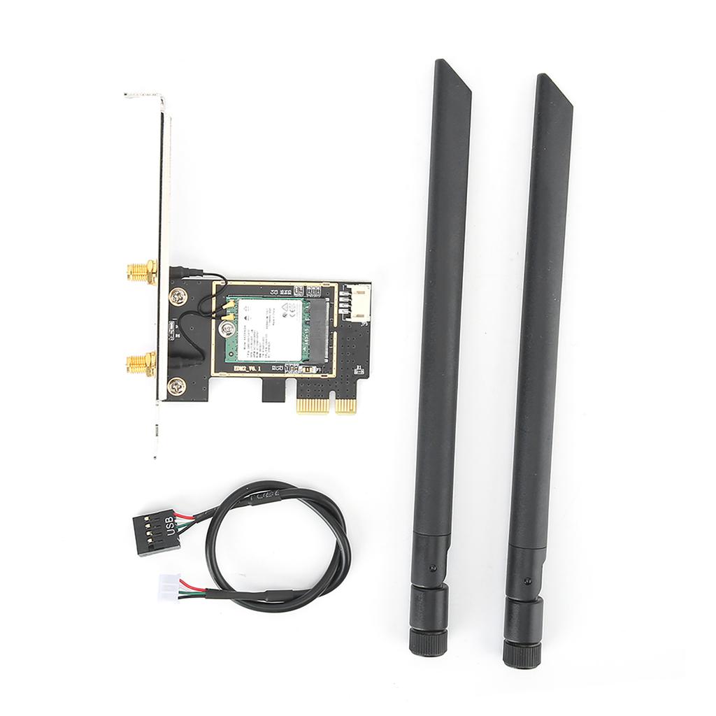 Сетевая карта AX200 беспроводная двухдиапазонная 2974 Мбит/с PCI E с антенной WIFI с высоким коэффициентом усиления 8DBI