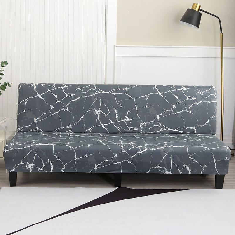 Чехол на футон без рукавов с цветочным принтом, эластичный чехол на диван-кровать, защитник мебели без подлокотников с эластичным низом, 1 шт.