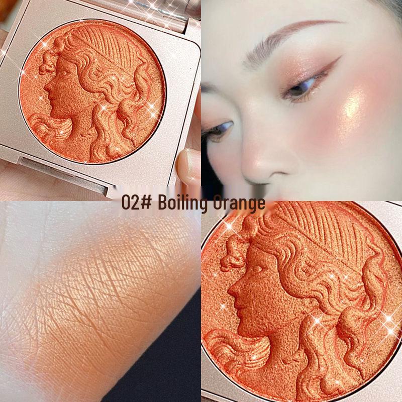 Палитра румян CDE Lively Nude Shimmer для контуринга и хайлайтинга